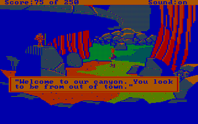 Space Quest II: Chapter II - Vohaul's Revenge IBM PC/Compatibles Screenshot: Roger is definitely not from around here...
