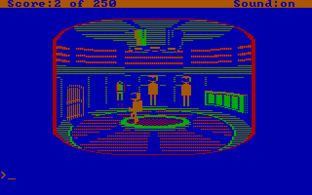 Space Quest II: Chapter II - Vohaul's Revenge IBM PC/Compatibles Screenshot: In the airlock.