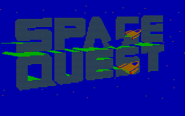 Space Quest II: Chapter II - Vohaul's Revenge IBM PC/Compatibles Screenshot: Title screen.
