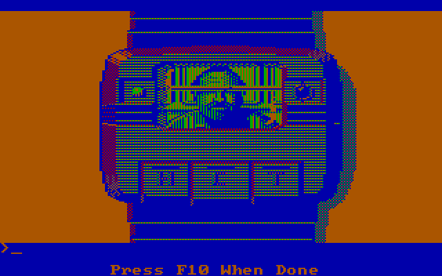 Space Quest II: Chapter II - Vohaul's Revenge IBM PC/Compatibles Screenshot: Roger's boss appears on his wristwatch.