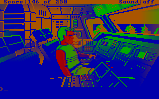 Space Quest II: Chapter II - Vohaul's Revenge IBM PC/Compatibles Screenshot: Roger finds an escape pod.