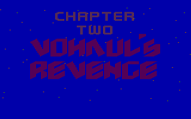 Space Quest II: Chapter II - Vohaul's Revenge IBM PC/Compatibles Screenshot: Title screen, part 2.