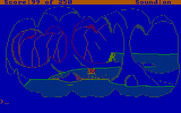 Space Quest II: Chapter II - Vohaul's Revenge for IBM PC/Compatibles - A waterfall? This may have been the wrong way to go...