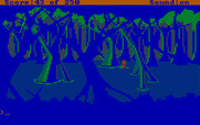 Space Quest II: Chapter II - Vohaul's Revenge for IBM PC/Compatibles - Roger sinks into the swamp...