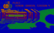 Space Quest II: Chapter II - Vohaul's Revenge for IBM PC/Compatibles - The game begins on Xenon Orbital Station 4.