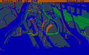 Space Quest II: Chapter II - Vohaul's Revenge for IBM PC/Compatibles - Roger finally emerges from a series of caves.