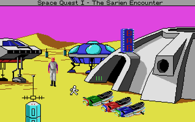 Space Quest IV: Roger Wilco and the Time Rippers IBM PC/Compatibles Screenshot: Hmm, this place looks familiar...