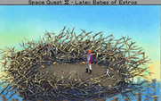 Space Quest IV: Roger Wilco and the Time Rippers for IBM PC/Compatibles - Probably need to get out of this nest...