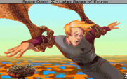 Space Quest IV: Roger Wilco and the Time Rippers for IBM PC/Compatibles - Uh oh, caught by a giant bird!