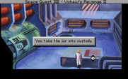 Space Quest IV: Roger Wilco and the Time Rippers for IBM PC/Compatibles - You take an empty jar into custody.