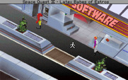 Space Quest IV: Roger Wilco and the Time Rippers for IBM PC/Compatibles - Outside the software store...