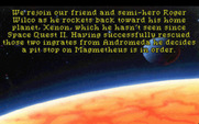 Space Quest IV: Roger Wilco and the Time Rippers for IBM PC/Compatibles - The opening story.