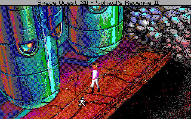 Space Quest IV: Roger Wilco and the Time Rippers IBM PC/Compatibles Screenshot: Exploring the future...