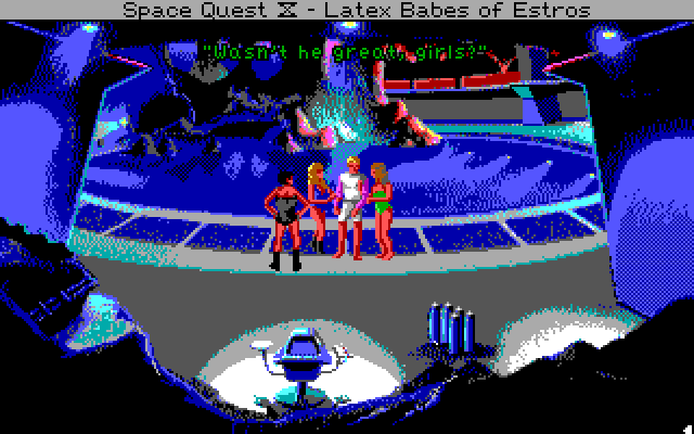 Space Quest IV: Roger Wilco and the Time Rippers IBM PC/Compatibles Screenshot: Roger is the hero!