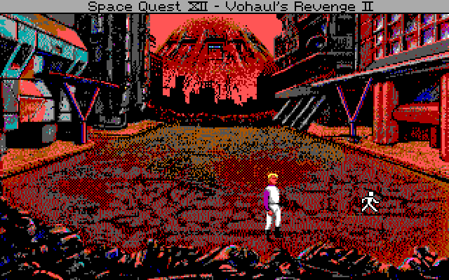 Space Quest IV: Roger Wilco and the Time Rippers IBM PC/Compatibles Screenshot: The game begins here...