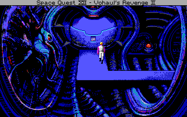 Space Quest IV: Roger Wilco and the Time Rippers IBM PC/Compatibles Screenshot: What have we here?