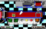 Space Quest IV: Roger Wilco and the Time Rippers for IBM PC/Compatibles - Making burgers...a mini game.