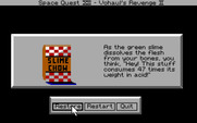 Space Quest IV: Roger Wilco and the Time Rippers for IBM PC/Compatibles - One of ways to die in the game.