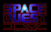 Space Quest IV: Roger Wilco and the Time Rippers for IBM PC/Compatibles - Title screen 1.