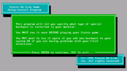 Space Quest IV: Roger Wilco and the Time Rippers for IBM PC/Compatibles - Install welcome screen (VGA)