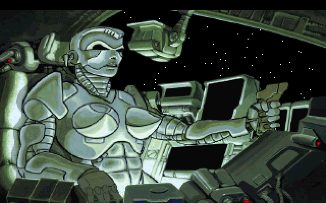 Space Quest V: The Next Mutation IBM PC/Compatibles Screenshot: Roger always seems to have people trying to kill him.