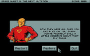 Space Quest V: The Next Mutation for IBM PC/Compatibles - One of many game over screens.