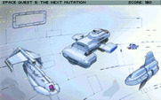 Space Quest V: The Next Mutation for IBM PC/Compatibles - Here's the ship Roger Wilco will be commanding...