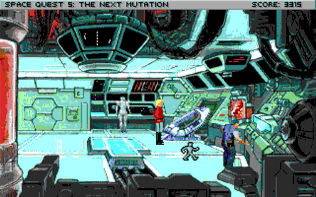 Space Quest V: The Next Mutation IBM PC/Compatibles Screenshot: One of the rooms on board the Eureka.