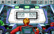 Space Quest V: The Next Mutation for IBM PC/Compatibles - Roger is in command.