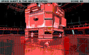 Space Quest V: The Next Mutation for IBM PC/Compatibles - A critter is about to cause some mayhem.