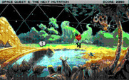 Space Quest V: The Next Mutation for IBM PC/Compatibles - Roger flies around...