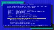 Space Quest V: The Next Mutation for IBM PC/Compatibles - The main setup menu.