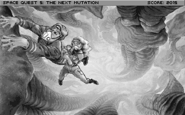Space Quest V: The Next Mutation IBM PC/Compatibles Screenshot: This looks like a problem!