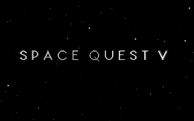 Space Quest V: The Next Mutation IBM PC/Compatibles Screenshot: Title screen 1.