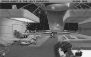 Space Quest V: The Next Mutation for IBM PC/Compatibles - Space monkeys float about.