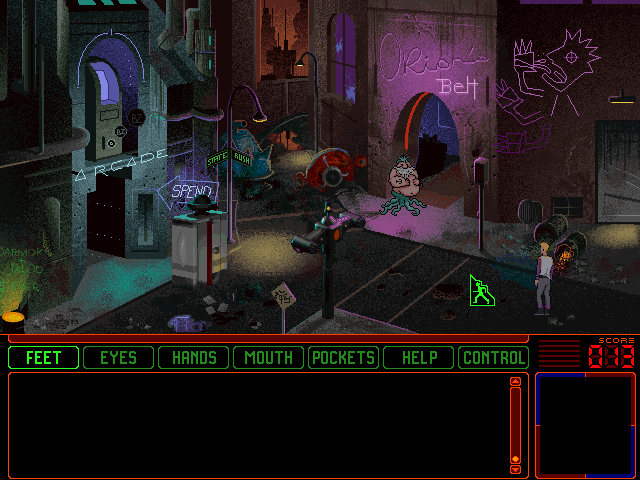 Space Quest 6: Roger Wilco in the Spinal Frontier IBM PC/Compatibles Screenshot: A few of the places you can visit...