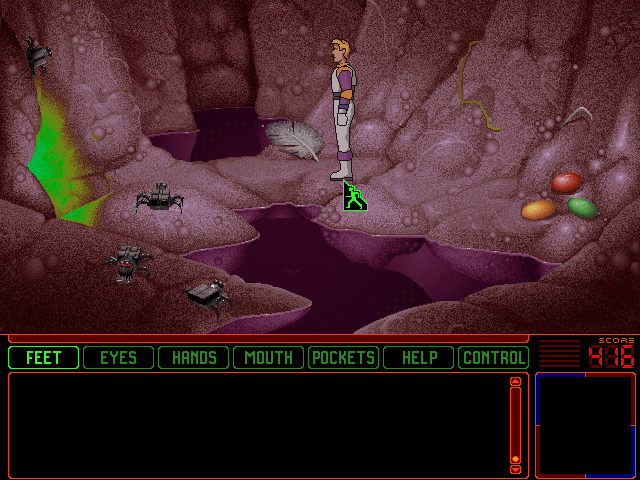 Space Quest 6: Roger Wilco in the Spinal Frontier IBM PC/Compatibles Screenshot: Avoid those nanites!