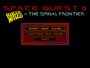 Space Quest 6: Roger Wilco in the Spinal Frontier for IBM PC/Compatibles - Main menu.