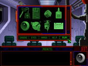 Space Quest 6: Roger Wilco in the Spinal Frontier for IBM PC/Compatibles - The inventory screen.