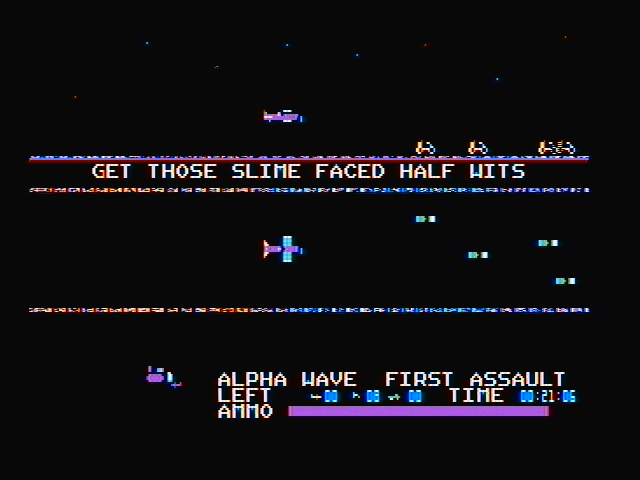 Flightmare IBM PC/Compatibles Screenshot: Get those half wits!