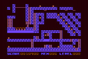Championship Lode Runner for Atari 8-bit - Game demo mode.