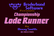 Championship Lode Runner for Atari 8-bit - Title screen.