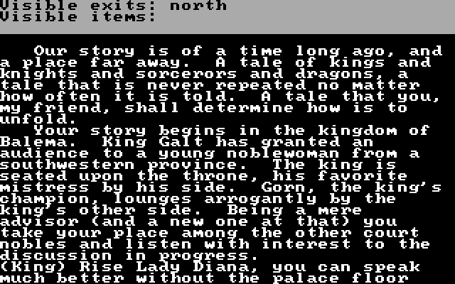 Quest, The IBM PC/Compatibles Screenshot: The story so far...