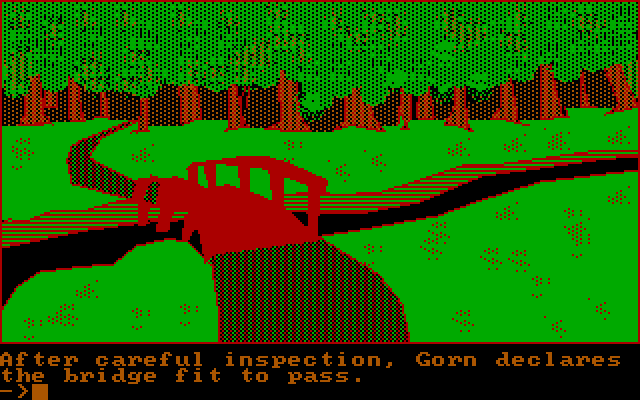 Quest, The IBM PC/Compatibles Screenshot: This bridge looks safe!