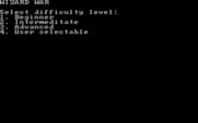 Wizard War for IBM PC/Compatibles - First select a difficulty level when starting a new game.