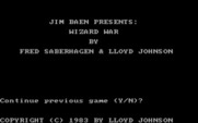 Wizard War for IBM PC/Compatibles - Title screen.