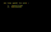 Tournament Tennis for IBM PC/Compatibles - Do you want to use a joystick or the keyboard?