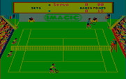 Tournament Tennis for IBM PC/Compatibles - Game start.