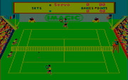 Tournament Tennis for IBM PC/Compatibles - Attempting to return the serve...