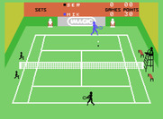 Tournament Tennis for ColecoVision - Returning a volley...